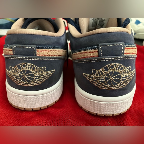 Nike Air Jordan 1 Low SE Denim Sneakers 🔥🔥Jordans Shoes - Picture 9 of 13